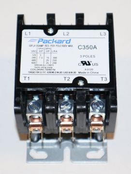 Packard C3S50A 3P/50A 24V Contactor