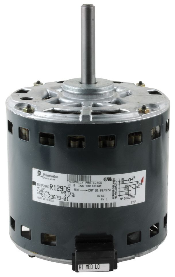 Rheem 51-23679-01 Blower Motor 1/2 HP 208-230/1/60 1075 RPM 3 Speeds