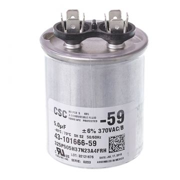 Rheem 43-100509-59 Capacitor - 5/370 Single Round
