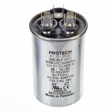Rheem 43-25133-02 Capacitor - 30/3/370 Dual Round