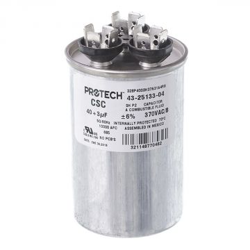 Rheem 43-25133-04 Capacitor - 40/3/370 Dual Round