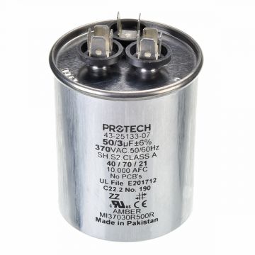 Rheem 43-25133-07 Capacitor - 50/3/370 Dual Round