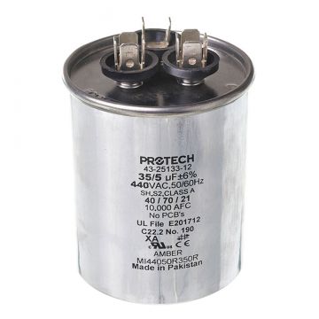 Rheem 43-25133-12 Capacitor - 35/5/440 Dual Round