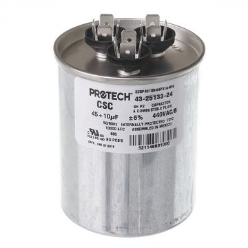Rheem 43-25133-24 Capacitor - 45/10/440 Dual Round
