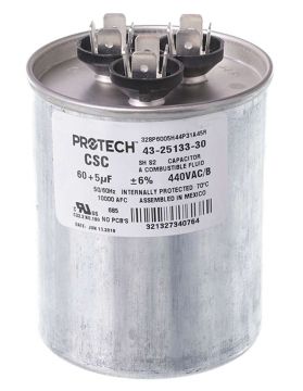 Rheem 43-25133-30 Capacitor - 60/5/440 Dual Round