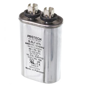 Rheem 43-25134-21 Capacitor - 5/440 Single Oval