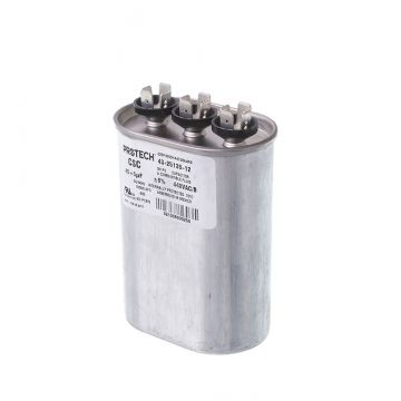 Rheem 43-25135-12 Capacitor - 45/5/440 Dual Oval