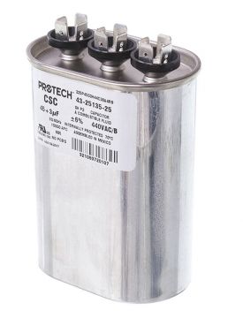 Rheem 43-25135-25 Capacitor - 45/3/440 Dual Oval