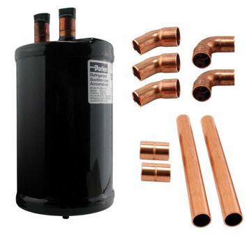 Rheem 83-22459-91 Accumulator 159 oz. R-410A cap 179 oz. R-22 cap 7/8 inch Solder